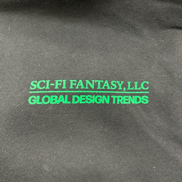 Sci-Fi Fantasy Black Hoodie - Picture 2 of 5